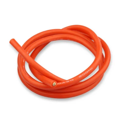 High Temperature 8AWG 10 AWG 12AWG 6AWG 20AWG 26AWG 22 AWG 50mm Heat Resistant Silicone Rubber Cable Wire